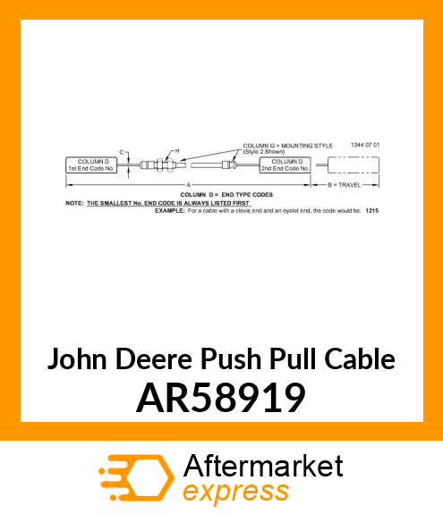 CABLE,PUSH PULL AR58919