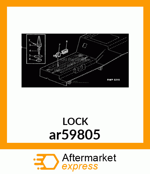 LOCK,LEVER ar59805