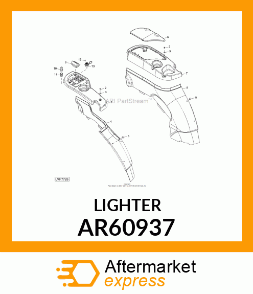 ELECTRICAL LIGHTER, ELEMENT,CIGAR , AR60937
