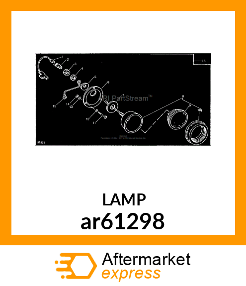 FLOODLAMP, TRACTOR, HALOGEN ar61298