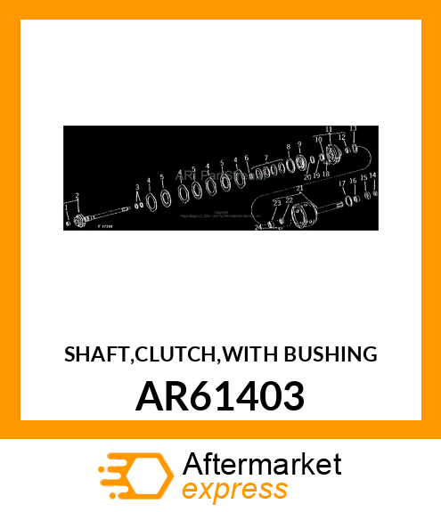 SHAFT,CLUTCH,WITH BUSHING AR61403