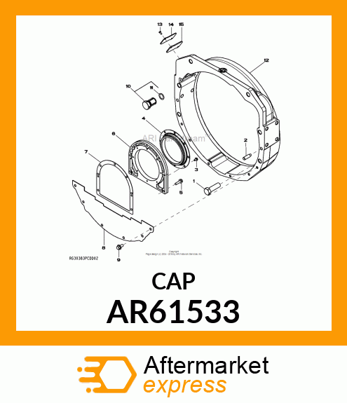 PLUG,CRNKSHFT TOOL OPENING,W/PCKG AR61533