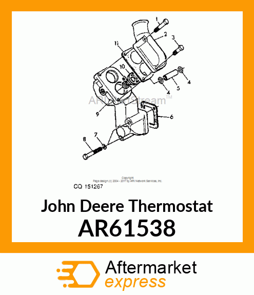 THERMOSTAT, THERMOSTAT AR61538