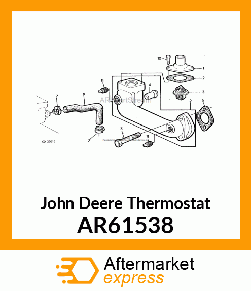 THERMOSTAT, THERMOSTAT AR61538