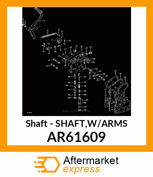 Shaft - SHAFT,W/ARMS AR61609