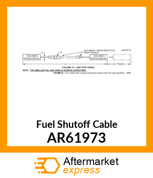 CABLE,PUSH PULL AR61973