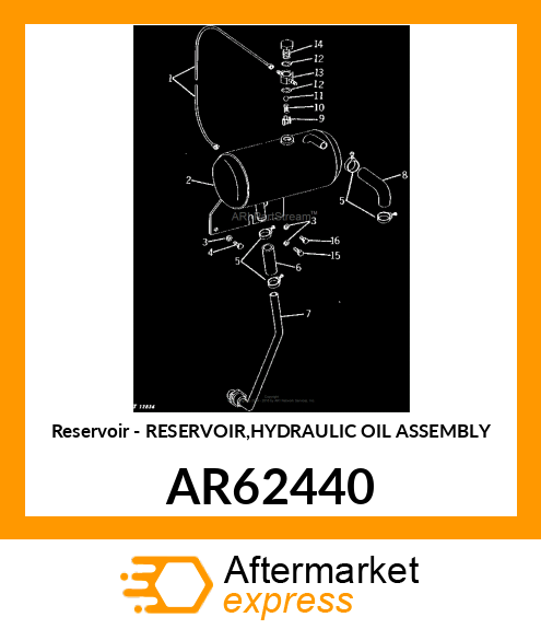 Reservoir - RESERVOIR,HYDRAULIC OIL ASSEMBLY AR62440