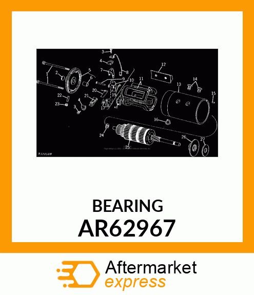 Bearing - GSKT,MIDDLE BRG,W/OIL SEAL ASSEMBLY AR62967