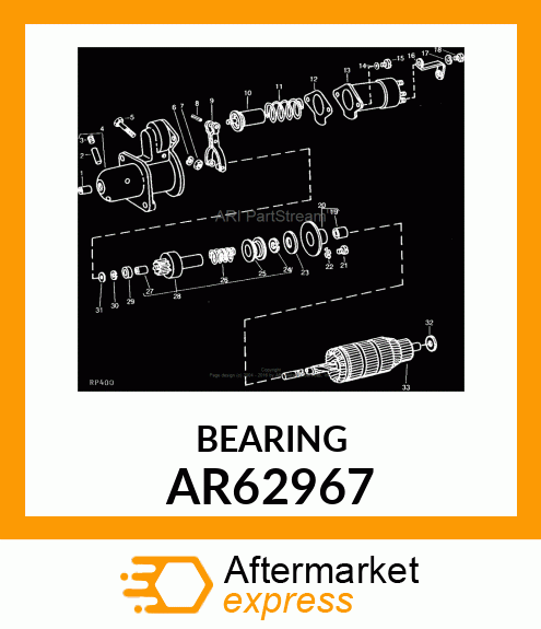 Bearing - GSKT,MIDDLE BRG,W/OIL SEAL ASSEMBLY AR62967