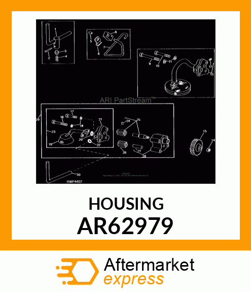 Housing - HOUSING ,OIL PUMP AR62979
