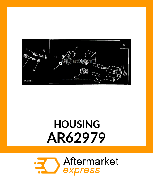 Housing - HOUSING ,OIL PUMP AR62979