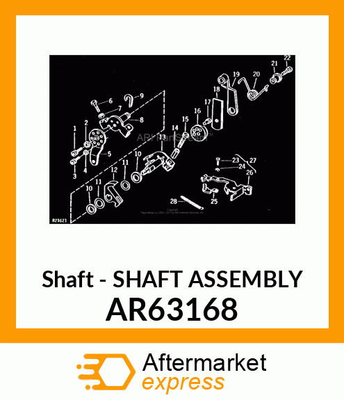 Shaft - SHAFT ASSEMBLY AR63168