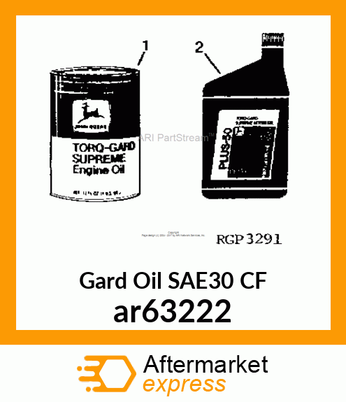 Gard Oil SAE30 CF ar63222