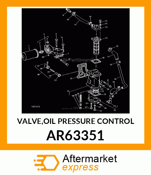 VALVE,OIL PRESSURE CONTROL AR63351