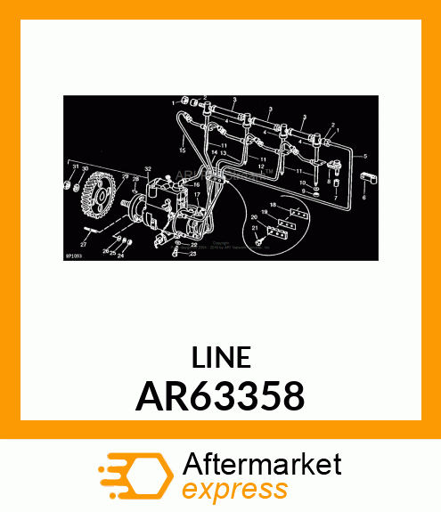 LINE,FUEL INJECTION,NO 1 AR63358