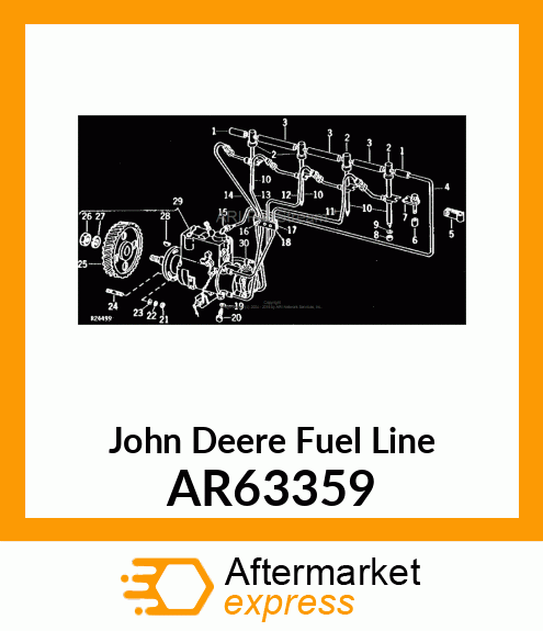 LINE,FUEL INJECTION, NO 2 AR63359