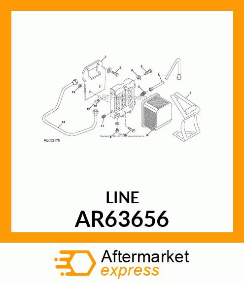 LINE,FUEL FILTER TO INJECTION PUMP AR63656