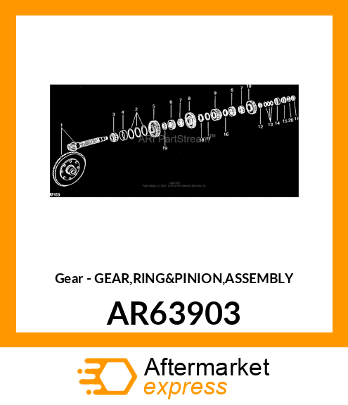 Gear - GEAR,RING&PINION,ASSEMBLY AR63903