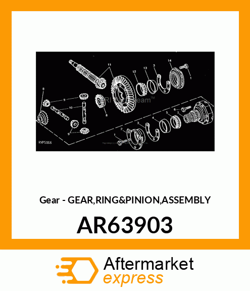 Gear - GEAR,RING&PINION,ASSEMBLY AR63903