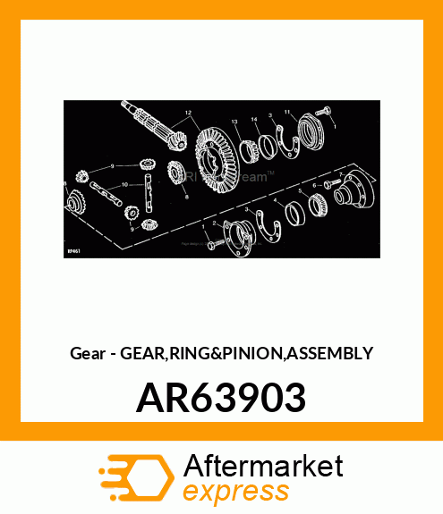 Gear - GEAR,RING&PINION,ASSEMBLY AR63903