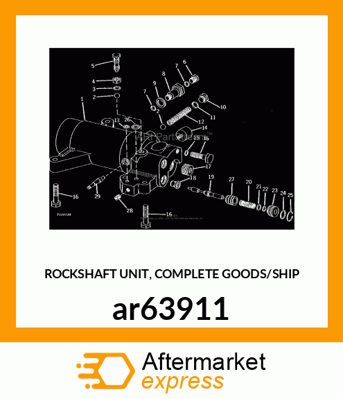 ROCKSHAFT UNIT, COMPLETE GOODS/SHIP ar63911