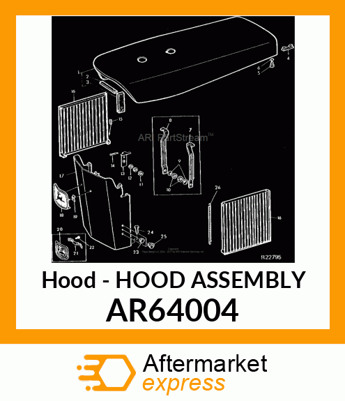 Hood - HOOD ASSEMBLY AR64004