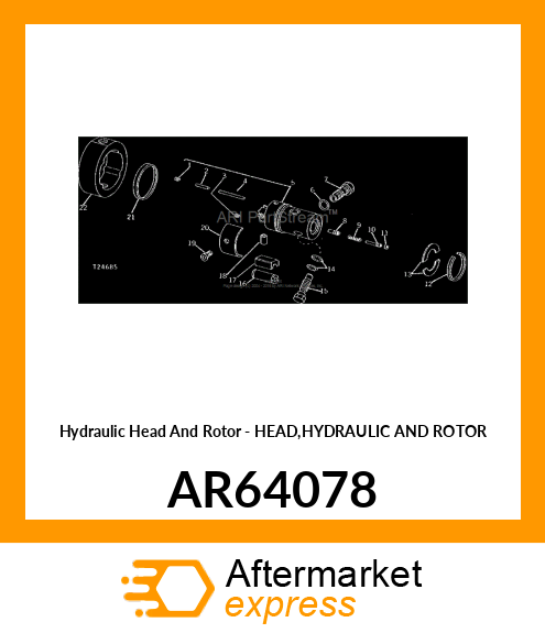 Hydraulic Head And Rotor - HEAD,HYDRAULIC AND ROTOR AR64078