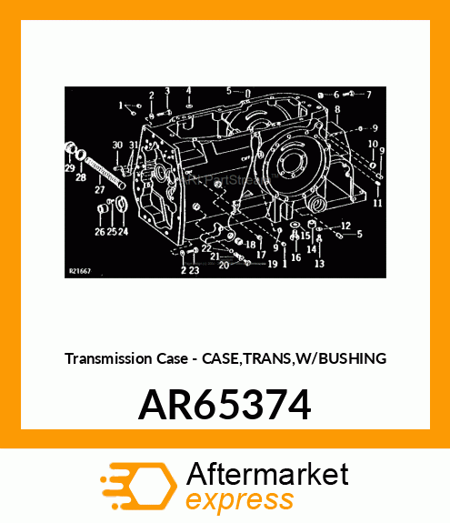 Transmission Case - CASE,TRANS,W/BUSHING AR65374