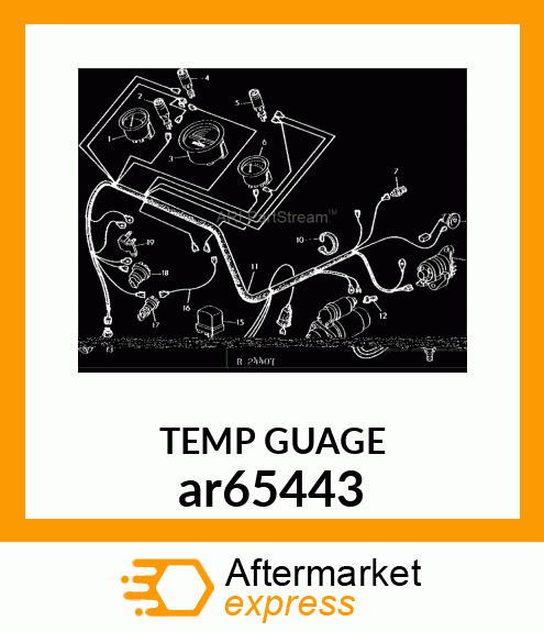 GAUGE, COOLANT TEMPERATURE ar65443