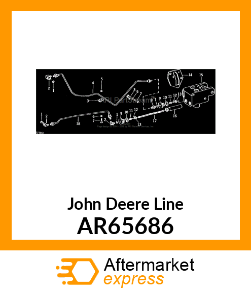 LINE,BRAKE,LH AR65686