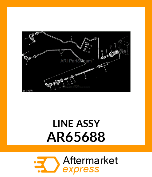 LINE,BRAKE,RH AR65688