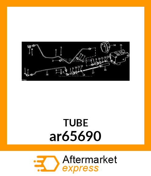 LINE BRAKE LH ar65690