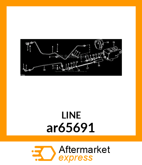 LINE, BRAKE, LH ar65691