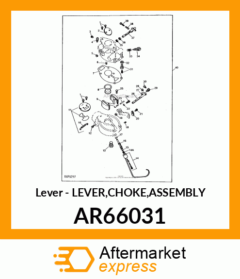 Lever - LEVER,CHOKE,ASSEMBLY AR66031