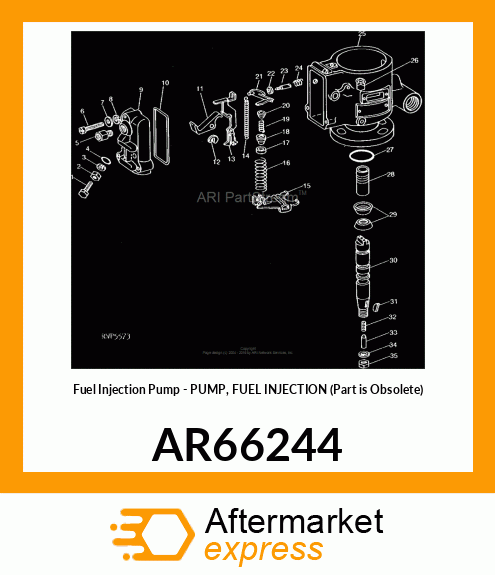 Fuel Injection Pump - PUMP, FUEL INJECTION (Part is Obsolete) AR66244