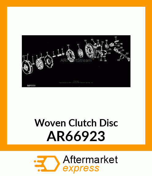 Clutch Disk - DISK,CLUTCH AR66923