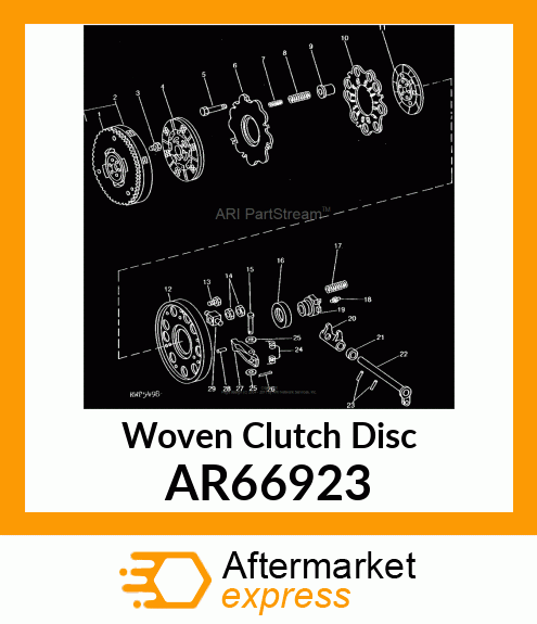 Clutch Disk - DISK,CLUTCH AR66923