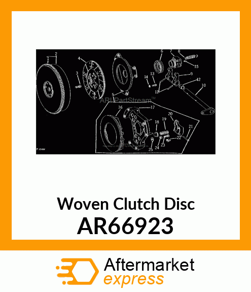Clutch Disk - DISK,CLUTCH AR66923