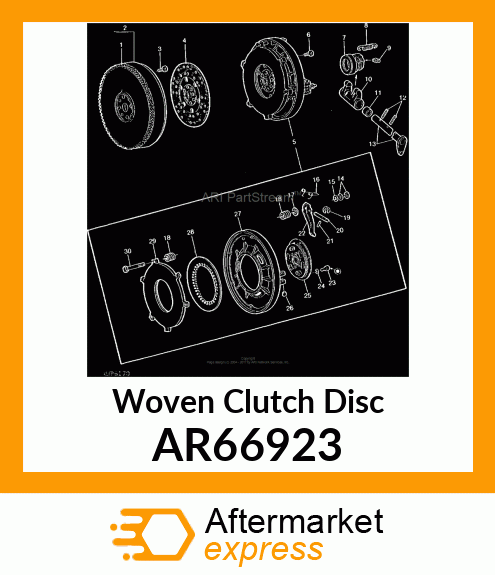 Clutch Disk - DISK,CLUTCH AR66923