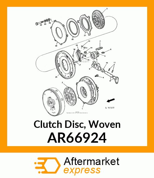 Clutch Disk - DISK,CLUTCH AR66924