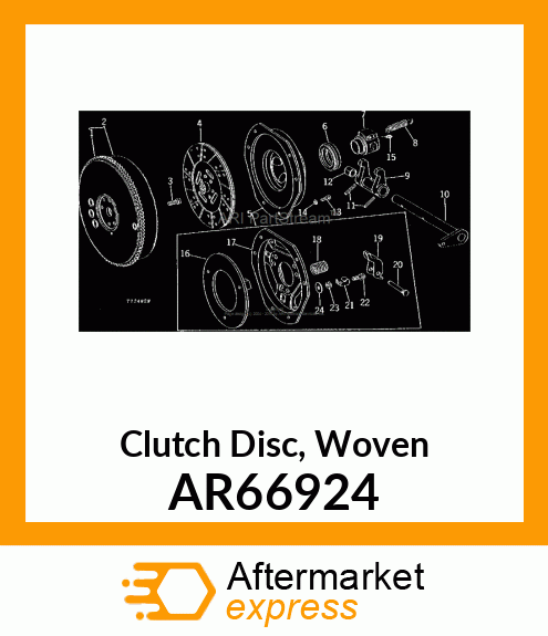 Clutch Disk - DISK,CLUTCH AR66924
