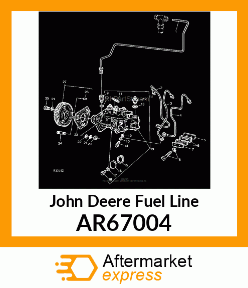 LINE,FUEL INJECTION,NO.3 AR67004
