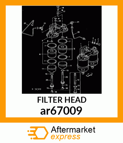 FILTER HEAD ar67009