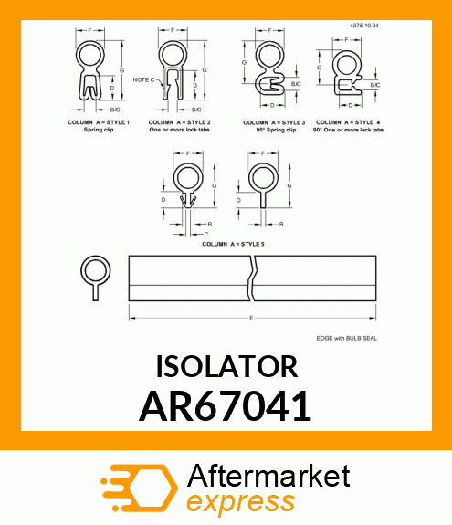 ISOLATOR AR67041