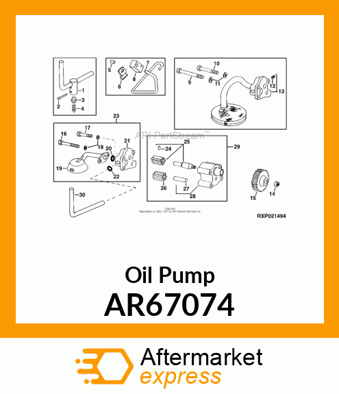 Oil Pump - PUMP,ENGINE OIL,ASSEMBLY AR67074