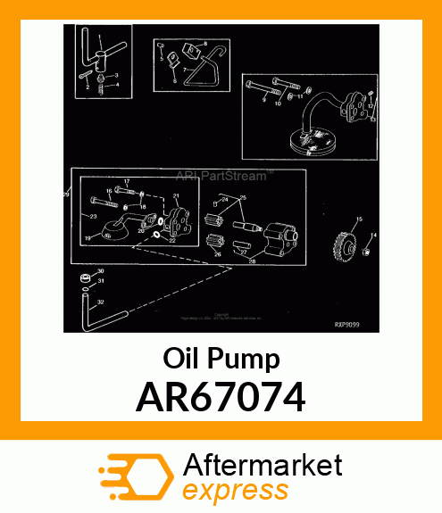 Oil Pump - PUMP,ENGINE OIL,ASSEMBLY AR67074
