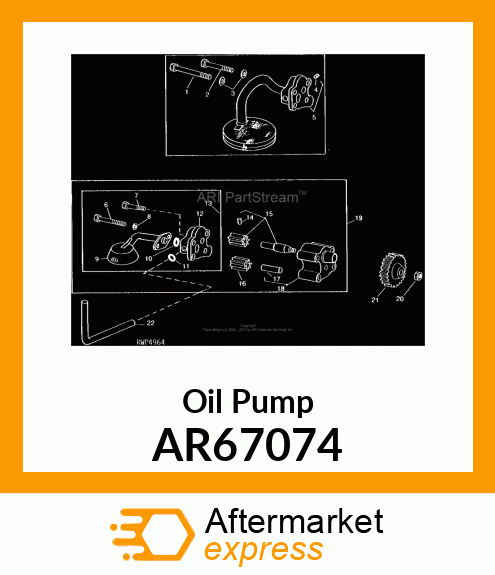 Oil Pump - PUMP,ENGINE OIL,ASSEMBLY AR67074