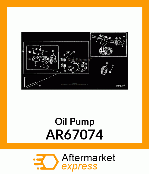 Oil Pump - PUMP,ENGINE OIL,ASSEMBLY AR67074