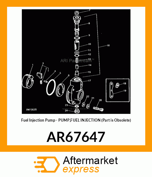 Fuel Injection Pump - PUMP,FUEL INJECTION (Part is Obsolete) AR67647