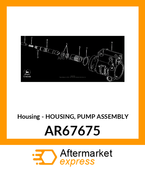 Housing - HOUSING, PUMP ASSEMBLY AR67675